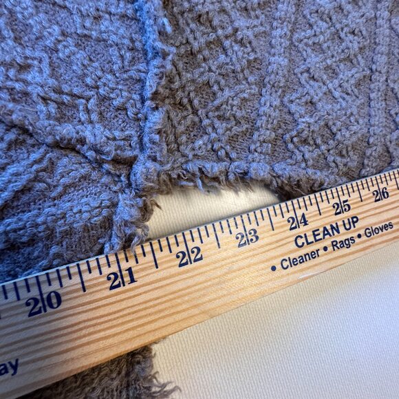 Dylan Chunky Vneck Sweater Large Brown Neutral Fisherman Coastal Grandma - Picture 6 of 9